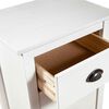 vidaXL Sideboard Hill White 46x35x80 cm Solid Pine Wood
