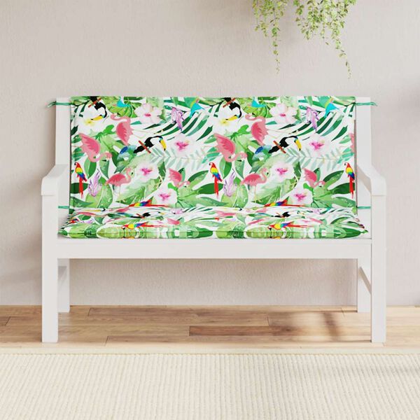 vidaXL Garden Bench Cushions 2pcs Multicolour 120x50x7cm Fabric