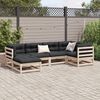 vidaXL 6 Piece Garden Sofa Set Solid Wood Pine