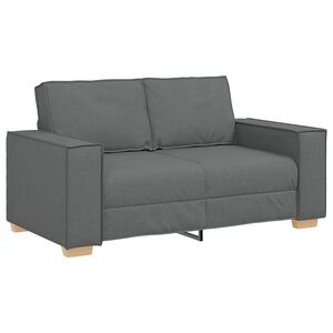 vidaXL 2-Seater Sofa Dark Grey 120 cm Fabric