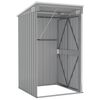 vidaXL Wall-mounted Garden Shed Grey 118x100x178 cm Galvanised Steel