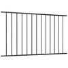vidaXL Fence Panel Woerden Powder-coated Steel 1.7x0.75 m Black