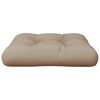 vidaXL Pallet Cushion Taupe 60x60x12 cm Fabric