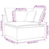 vidaXL Modular Sofa Corner Module with Cushions Dark Grey 100 cm