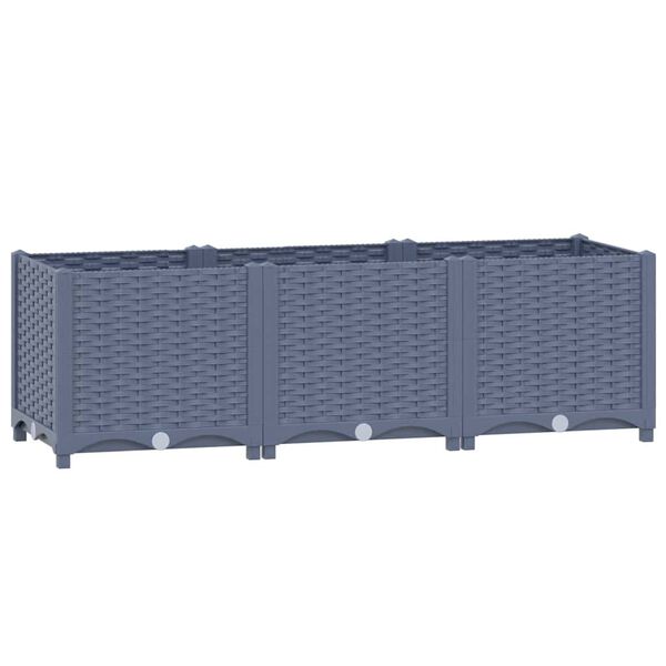 vidaXL Raised Bed 120x40x38 cm Polypropylene