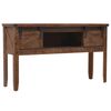 vidaXL Console Table Solid Fir Wood 131x35.5x75 cm Brown