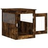 vidaXL Dog Crate Furniture Smoked Oak 55x75x65 cm Engineered Wood
