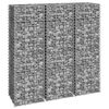 vidaXL Gabion Raised Beds 3 pcs 30x30x100 cm Iron