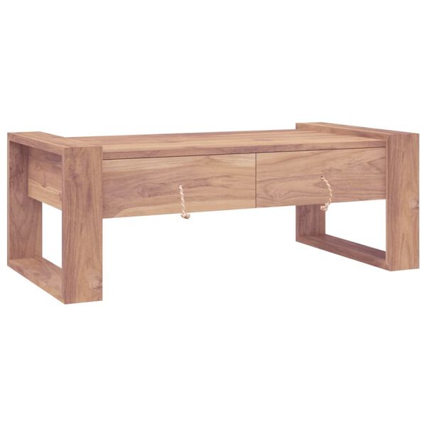 vidaXL Coffee Table 110x60x40 cm Solid Teak Wood