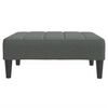 vidaXL 2-Seater Sofa Bed with Footstool Dark Grey Fabric