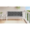 vidaXL Garden Bench Cushion Anthracite 150x(50+50)x7cm Oxford Fabric