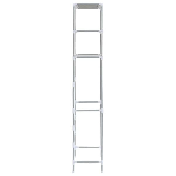 vidaXL 3-Tier Storage Rack over Toilet Silver 53x28x169 cm