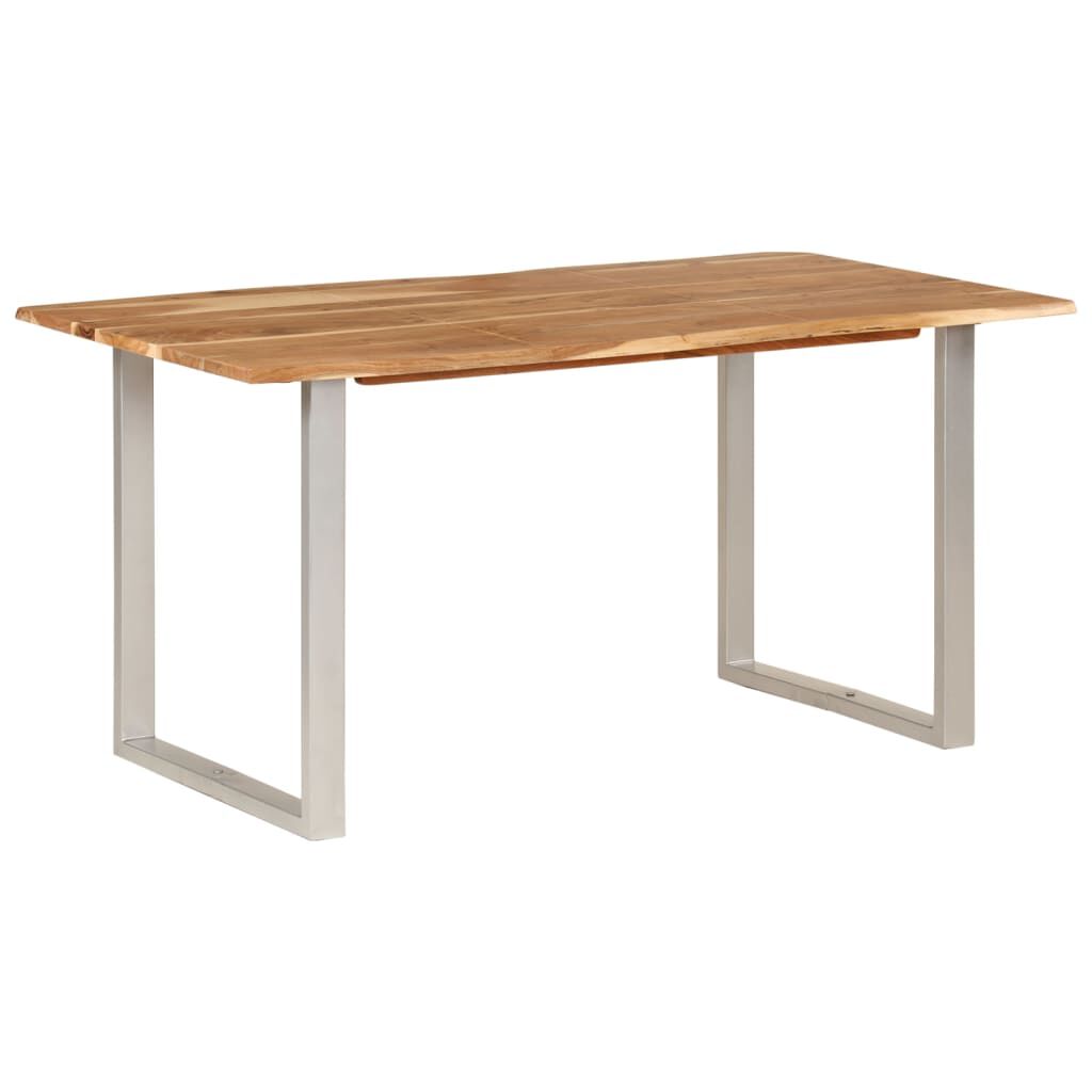 vidaXL Dining Table 154x80x76 cm Solid Acacia Wood