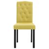 vidaXL Dining Chairs 2 pcs Green Fabric