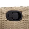 vidaXL 7 Piece Garden Dining Set with Cushions Beige Poly Rattan