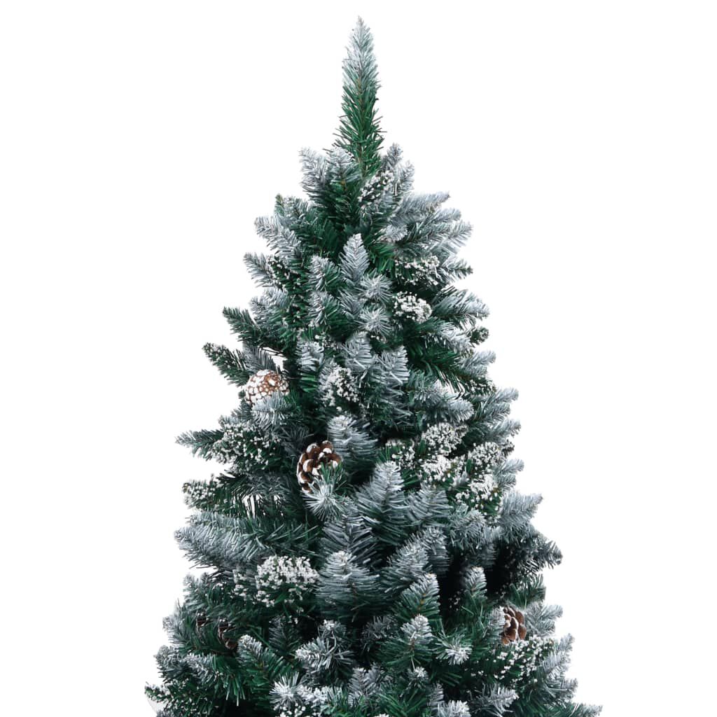 vidaXL Artificial Pre-lit Christmas Tree with Ball Set&Pine Cones 240 cm