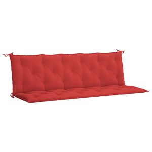 vidaXL Garden Bench Cushion Red 180x(50+50)x7cm Oxford Fabric