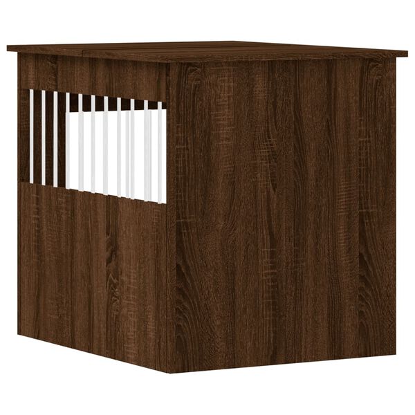 vidaXL Dog Crate Furniture Brown Oak 64.5x80x71 cm Engineered Wood