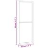 vidaXL Wall Mirror Black 20x50 cm Rectangle Iron