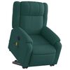 vidaXL Electric Stand up Massage Recliner Chair Dark Green Fabric