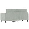 vidaXL 2-Seater Sofa Light Grey 140 cm Velvet