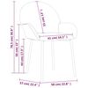 vidaXL Dining Chairs 2 pcs Black Faux Leather
