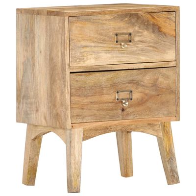 vidaXL Bedside Cabinet 40x35x55 cm Solid Mango Wood