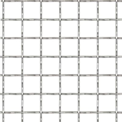 vidaXL Crimped Garden Wire Fence Stainless Steel 100x85 cm 11x11x2 mm