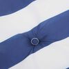 vidaXL Deck Chair Cushion Blue&White Stripe Oxford Fabric