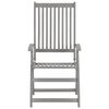 vidaXL Garden Reclining Chairs 2 pcs with Cushions Solid Wood Acacia