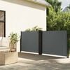 vidaXL Retractable Side Awning Anthracite 100x1000 cm