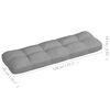 vidaXL Pallet Sofa Cushions 7 pcs Grey