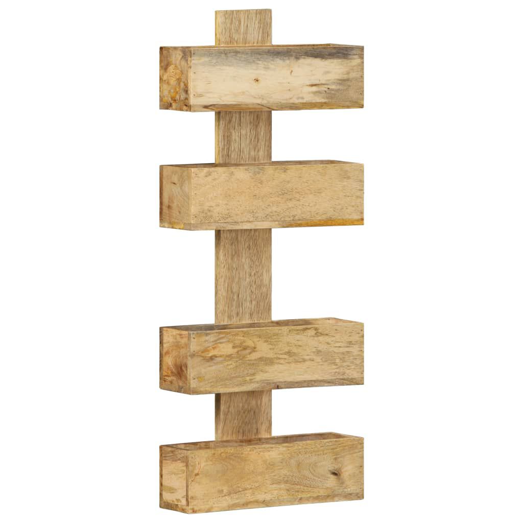 vidaXL Magazine Wall Rack 30x11x72 cm Solid Mango Wood