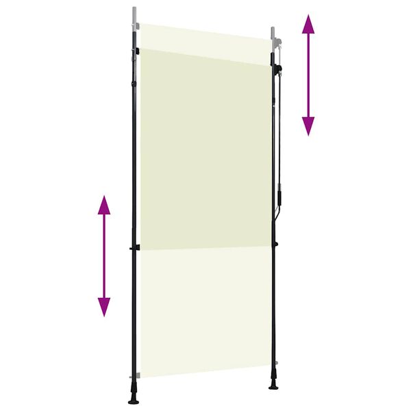 vidaXL Outdoor Roller Blind 100x270 cm Cream