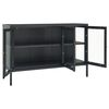 vidaXL Sideboard Anthracite 105x35x70 cm Steel and Glass