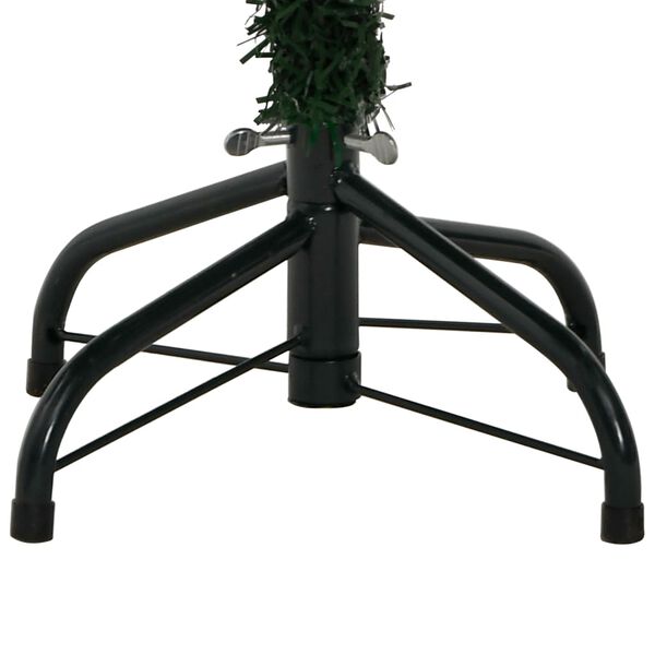 vidaXL Artificial Hinged Christmas Tree with Flocked Snow 150 cm