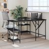 vidaXL Desk Black 139x139x75 cm Engineered Wood
