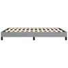 vidaXL Bed Frame without Mattress Light Grey 137x190 cm Full Fabric