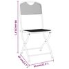 vidaXL Folding Garden Chairs 2 pcs Expanded Metal Mesh Anthracite