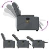 vidaXL Massage Recliner Chair Grey Faux Leather