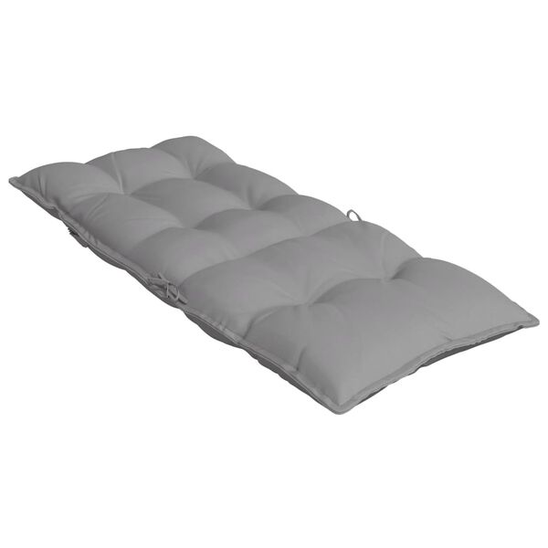 vidaXL Highback Chair Cushions 2 pcs Grey Oxford Fabric