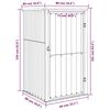 vidaXL Garden Tool Shed Anthracite 88x89x161 cm Galvanised Steel