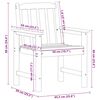 vidaXL Garden Dining Chair 4 pcs Black 65.5 x 55.5 x 88cm Plastic