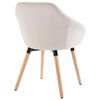 vidaXL Dining Chairs 6 pcs Cream Fabric