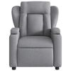 vidaXL Electric Massage Recliner Chair Light Grey Fabric