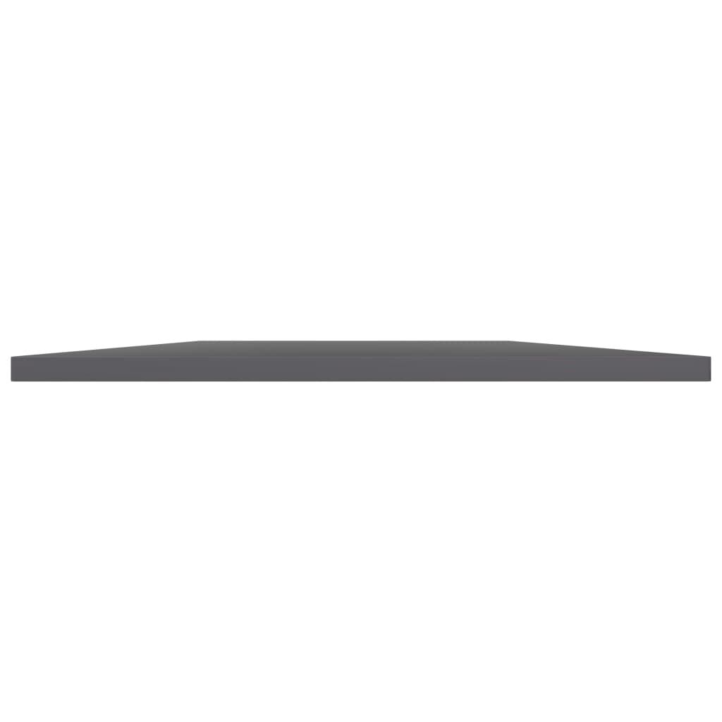 vidaXL Bookshelf Boards 4 pcs High Gloss Grey 60x50x1.5 cm Engineered Wood