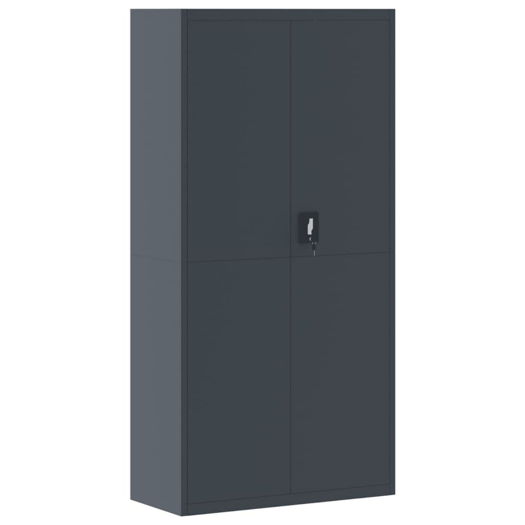 vidaXL File Cabinet Anthracite 90x40x180 cm Steel