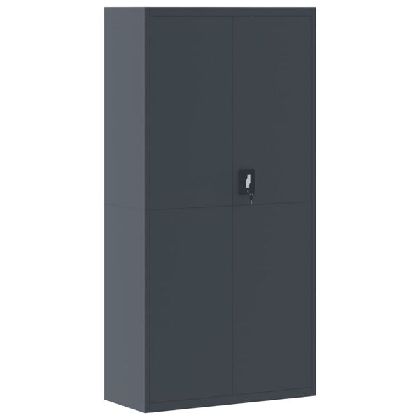 vidaXL File Cabinet Anthracite 90x40x180 cm Steel