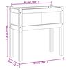 vidaXL Garden Planter with Legs White 70x31x70 cm Solid Wood Pine