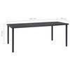 vidaXL 7 Piece Outdoor Dining Set Steel